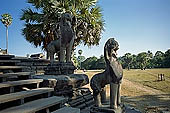 Angkor Wat temple, the third enclosure, the west terrace, the so-called Grand Terrace.